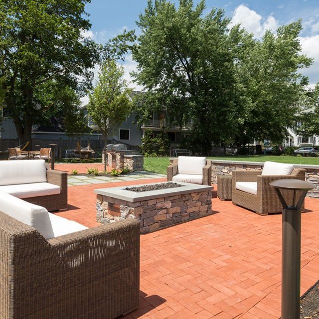 The Wyeth - Outdoor Lounge Area with Grilling Area and Firepit